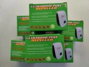 6 Electronic Pest Reject Control Ultrasonic Repeller Home Bug Rat Spider Roaches - Picture 1 of 6