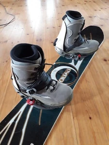 Vintage Rossignol SIS Step-In Snowboard Bindung + US-11 Boots - Bild 1 von 5