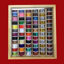72 Spools of Fly Tying Thread, Tinsel, Floss, Wool, Copper and Lead Wires