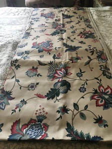 VTG Waverly Schumacher Beige Floral Scrolls Fabric Lady Liberty Legacy 9 Yards - Picture 1 of 9