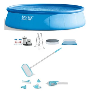 Intex Easy Set 18' x 48" Inflatable Pool Set with Pump, Ladder & Maintenance Kit - Picture 1 of 11