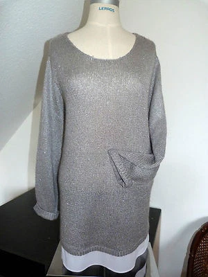 NEU !! Tolle Winter Pullover mit Chiffonsaum Marke C&A, 2-in-1-Optik , Gr. 46 48 - Bild 1 von 4