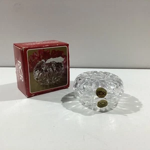 Royal Crystal Rock RCR Round Trinket Dish Lead Crystal 8.5cm Tracked Post - Picture 1 of 11