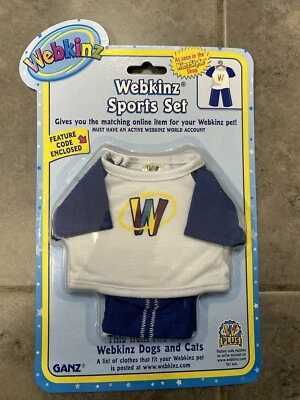 Webkinz Sports Set, Blue And White With Insignia W, (Brand New) With Sealed Code - Image 1 of 2