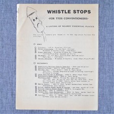 Vintage Toy Train Operating Society TTOS Convention Ad Flyer Arizona Map Tucson