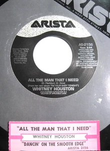 WHITNEY HOUSTON * 45 * All The Man That I Need * 1990 * UNPLAYED MINT * 45 w TAG - Picture 1 of 1