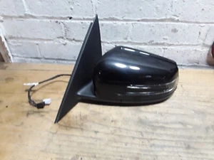 Mercedes C Klasse 08-14 Beifahrer Links Elektrisch Anklappbarer Außenspiegel Schwarz. - Bild 1 von 7