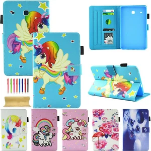 Unicorn Stand Card Folio Case Cover Samsung Galaxy Tablet Fr T280/T377/T380/T560 - Picture 1 of 11