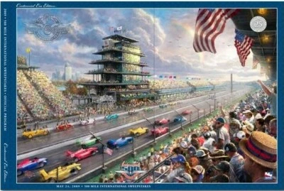 2009 Indianapolis 500 Centennial ERA Souvenir Program w/ Starting Line-up Insert - Image 1 of 4