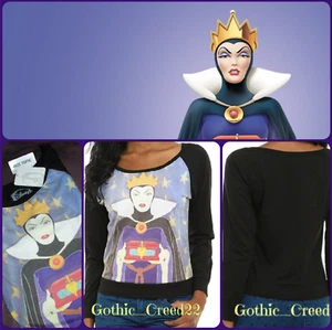 DISNEY Wicked Evil Queen Snow White Shirt VTG Hot Topic 2010 Medium New/Tags! - Picture 1 of 4