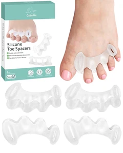 2 Paar Zehenabstandshalter Gel Silikon Zehentrenner für Damen Herren zur Korrektur - Bild 1 von 12