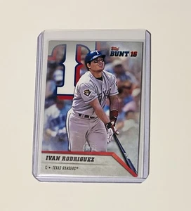 2016 Topps Bunt - Ivan Rodriguez #188 Platinum /99 - Picture 1 of 3