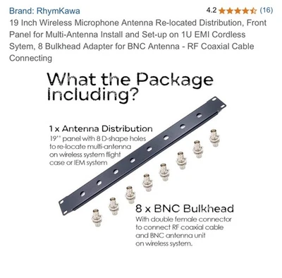 Universal 8-Port Antenna Distribution System for Wireless Microphone Receiver... - Image 1 of 4