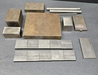 Lote de gotas de acero 1"x5x53/4" placa 2" barra cuadrada stock 5/8" chatarra de maquinista redonda  Foto 1 de 4