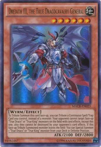 Dreiath III, the True Dracocavalry General MACR-EN023 - !st Ed NM - Ultra Rare - Image 1 of 1