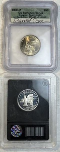 2001 -S Proof Silver & 2001 -P New York State Quarter 25 Cents 2 Coin Lot - Picture 1 of 14