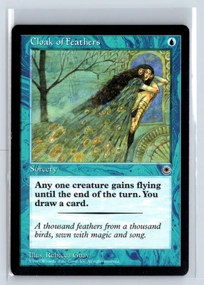 CLOAK OF FEATHERS – MTG Magic the Gathering Card – Portal – Common - Image 1 of 4