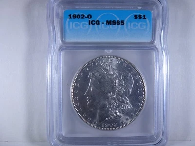 1902-O Morgan Silver Dollar graded MS-65 by ICG - Image 1 of 4