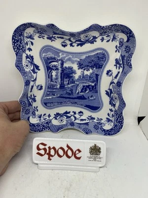 Spode Blue Italian 7.75” Devonia Tray EUC - Image 1 of 4