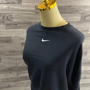 NIKE Rundhalsausschnitt Langarm schwarz Pullover Sweatshirt Damen Größe Small - Bild 1 von 11