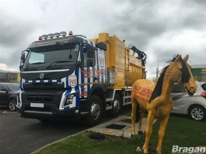 Roof Bar + Spot Lamps For Volvo FMX 13 - 21 Day Cab Standard Cab Stainless Truck - Picture 1 of 12