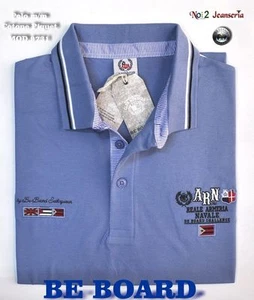 POLO MEZZA MANICA CALIBRATA BE BOARD COTONE PIQUET 2 COLORI MIS. 3XL 4XL 5XL 6XL - Imagen 1 de 3