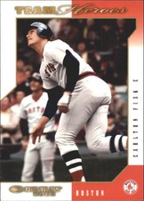 2003 Donruss Team Heroes Baseball Card #83 Carlton Fisk Red Sox