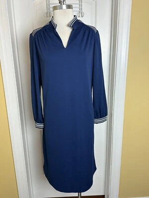 Винтажный 1970-х Kenrose темно-синий shift платье морской большой - Изображение 1 из 4
