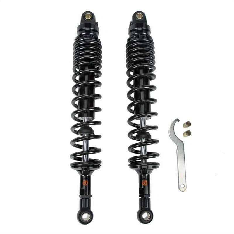 Par de suspensión amortiguador trasero moto 16,45" 420 mm apto para Harley BMW Foto 1 de 4