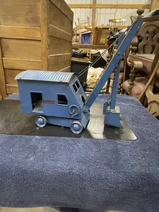 VINTAGE STRUCTO TOYS DAMPFSCHAUFELBAGGER - BLAU GUTER Zustand - Bild 1 von 9
