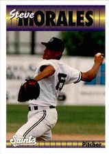 1994 St. Paul Saints Team Issue #20 Steve Morales Los Angeles California CA Card