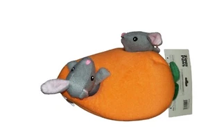 Interactive Hide And Seek Burrow Dog Toy Squeaky Bunnies In a Carrot NEW!! - Picture 1 of 3