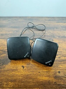 Sony Speaker System SRS-5 Speakers Sony Walkman Portable Speakers Black Tested - Picture 1 of 4