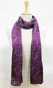 Warrina Designs 100% Silk Scarf Authentic Australian Aboriginal Design Art Bush - Picture 1 of 5
