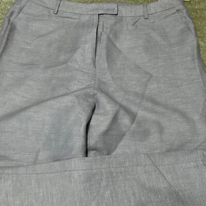 Evan-Picone Women's Dress Pants Light Purple Herringbone Size 18 Linen Blend - Picture 1 of 13