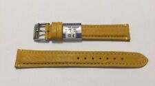 PIERO MAGLI Yelow Stitched Bison Leather Watchband 18mm, 9”