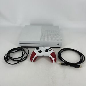 Microsoft Xbox One S White 1TB Console w/ Cables/ Controller Very Good Condition