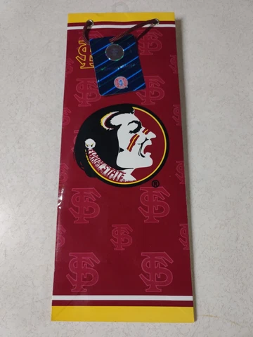 Officially Licensed Florida State Seminoles Logo Wine Bottle Gift Bag 5"x13" Cover