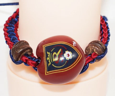 REAL SALT LAKE MLS - SINGLE KUKUI NUT + MACRAME BRAID BRACELET SOCCER FUTBOL NEW Cover