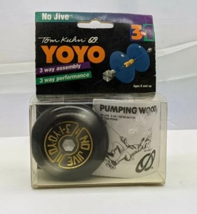 Vintage Tom Kuhn No Jive yoyo 3 in 1 edition Gray Black Fine Wood San Francisco - Picture 1 of 1