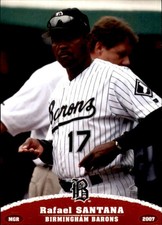 2007 Birmingham Barons Grandstand #22 Rafael Santana Dominican Republic DR Card
