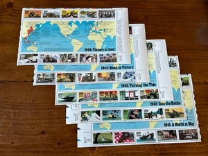 US Stamps World War II sheets of 10 MNH 1991-1995 - Picture 1 of 6