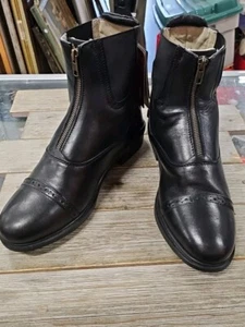 Womens New With Tags Dublin Black Zip Up Ankle Boots Rider Comfort System Sz 9.5 - Picture 1 of 7