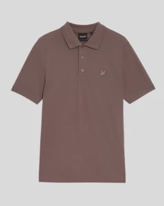 LYLE & SCOTT SUPERFINE TONAL POLO SHIRT/PLUM TRUFFLE - 2XL SRP £60.00 - Picture 1 of 2