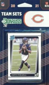 Lot (60) Chicago Bears 2021 Donruss NFL Team Set-JUSTIN FIELDS Rated Rookie #253