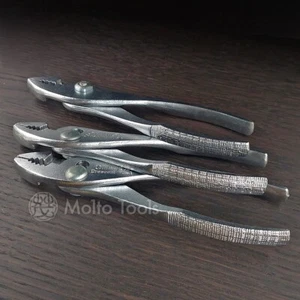 Lot of 3 NOS Crescent CeeTee Co 6 1/2" Slip Joint Combination Pliers USA - Picture 1 of 6