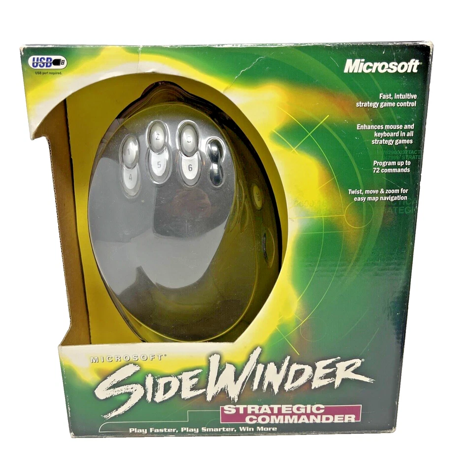 Microsoft Sidewinder Strategic Commander PC USB - Program Up To 72 Commands ￼ - Image 1 of 4