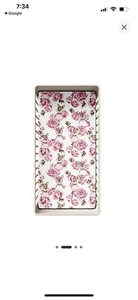Natemia Organic Percale Crib Sheet Peony Flower Deer Baby Bedding Nursery - Picture 1 of 5