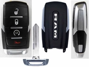 OEM 2019-2022 4B RAM 1500 SMART KEYLESS REMOTE NEW INSERT Uncut KEY OHT-4882056 - Picture 1 of 2