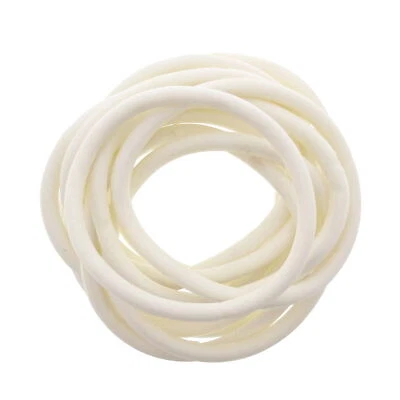 Juego de 12 pulseras gomosas blancas extra gruesas de Zac's Alter Ego®